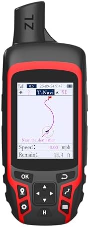 NiesahYan A6 Handheld GPS for Hiking, Rugged Waterproof GPS Navigator with 20 Hrs of Battery Life, 2 Navigation Mode, 2.4" Color Display and GPS Compass, Moon Phase Information