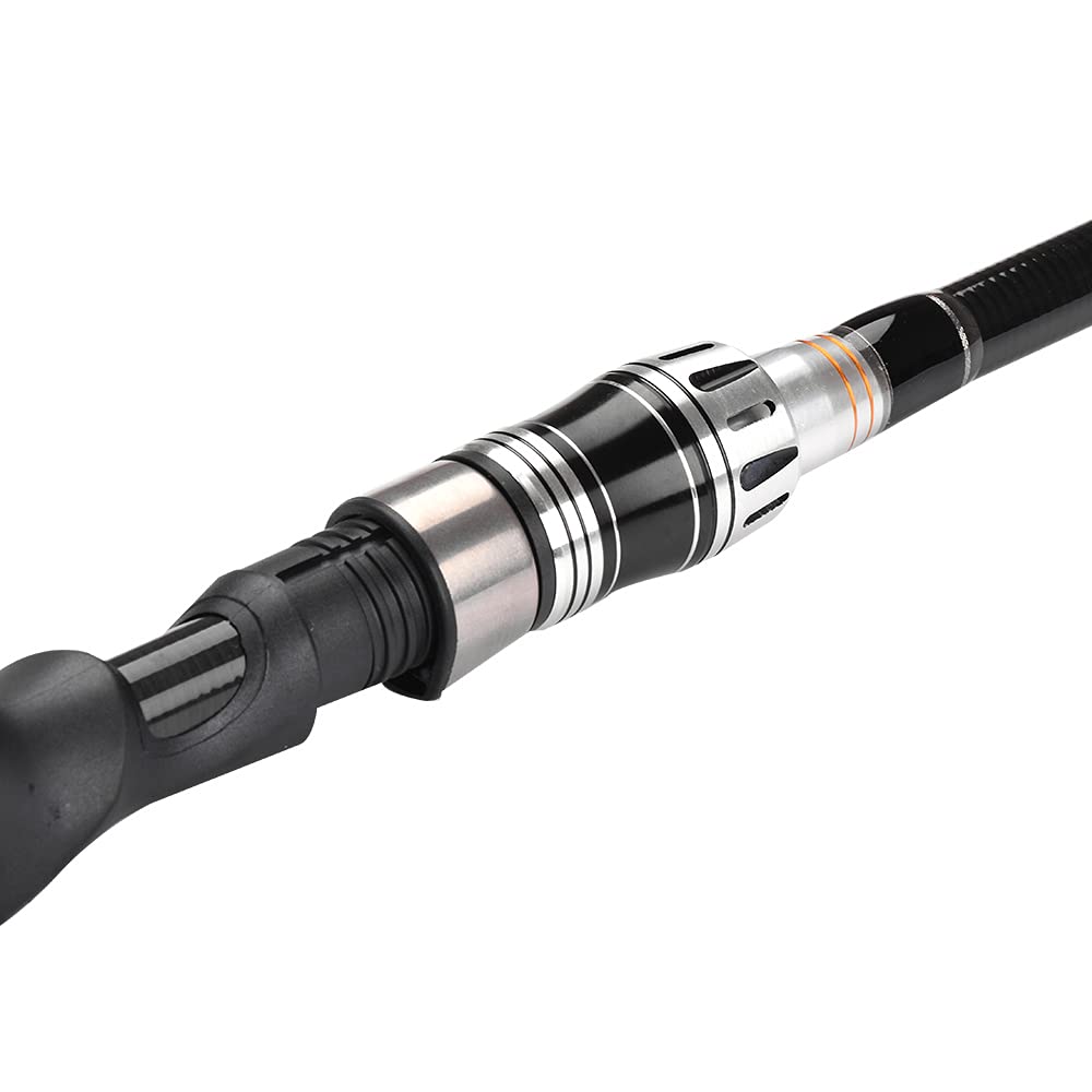 Cañas de Pescar en Mar,Cañas de Pescar Surfcasting Pesca Baitcasting Varilla de Fibra de Carbono de Alta Mini Travel Ultraligero 4 Secciones Mar Surf 2.1M 2.4M