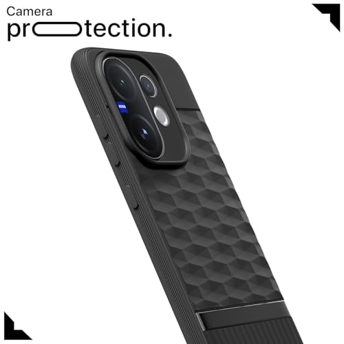 Image of Outlouders Back Cover for Vivo V60 5G / Vivo T4 Pro 5G | Full Camera Protection | TPU Soft Flexible Shockproof Bumper Case (Black)