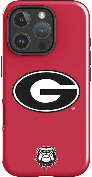 Skinit Impact Phone Case Compatible with iPhone 16 Pro - Officially Licensed University of Georgia Bulldogs Logo Design