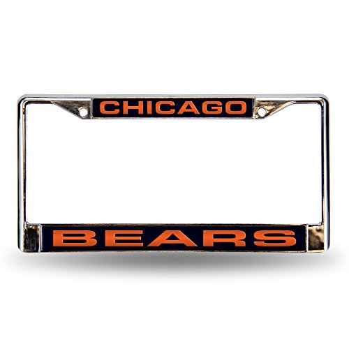 Support plaque chrome NFL Laser avec cadre en métal résistant auto