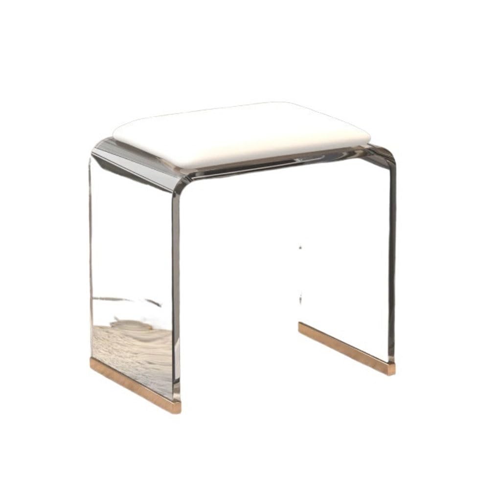 Banc en acrylique transparent haut de gamme TUSUOD tabouret de coiffeuse élégant
