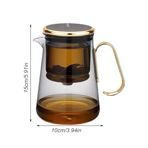 Infuseur à thé en verre au design élégant et finitions premium