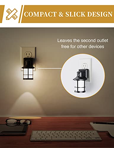Night Lights Plug Into Wall, Doresshop 2 Pack Soft White 3000K Led Night Light With Dusk-To-Dawn Sensor, Dimmable Night Light For Bathroom Hallway Bedroom Kids Room Stairway #TOP4