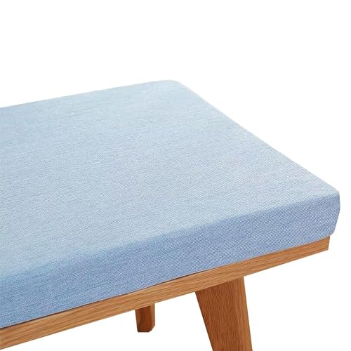 Coussin de banc de jardin imperméable bleu ciel 180 cm amovible - 2