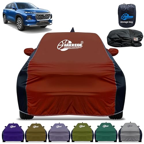 Image of Car Cover for Maruti Grand Vitara All-Weather & Scratch Protection with Mirror & Antenna Pockets | Washable Fabric | Custom Fit | Premium Multicolor | We Send Any One Color from Showing Image