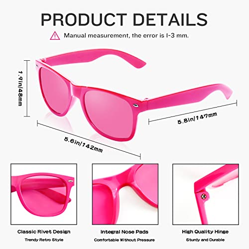 Pibupibu 8 Pack Red Sunglasses Bulk thumb #6