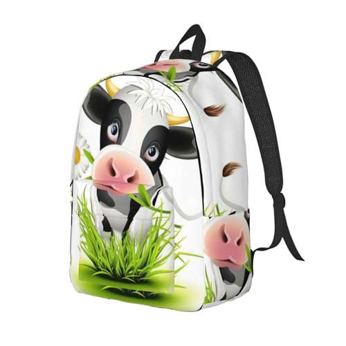 Sac à dos de voyage imprimé vache fin du mal de dos en déplacement