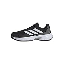 Adidas Uomo CourtJam Control 3 Clay Tennis Shoes, Core Black, Cloud White, Grey Four, 44 2, 3 EU