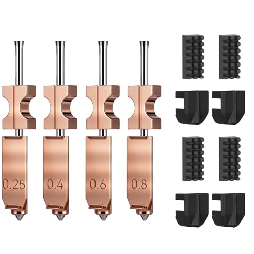 4PCS AD5X Quick-Swap Copper Alloy Hardened Steel Nozzle-0.25/0.4/0.6/0.8mm