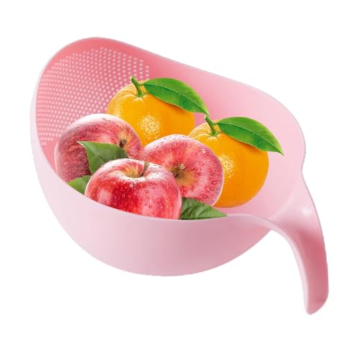 Ciotola Per Colino Per Riso - Cestino Per Verdure Con Supporto Ergonomico, Colino Da Cucina Multifunzionale | Scolariso Con Base Inclinata Con Filtro Laterale, Scodella Per Riso Per Carote, Riso, Fagi