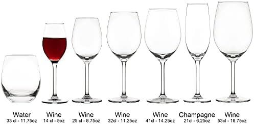 Libbey Eres Port Wine Glasses, 140 ml / 14 cl, Pack of 6, Dishwasher Safe, Timeless