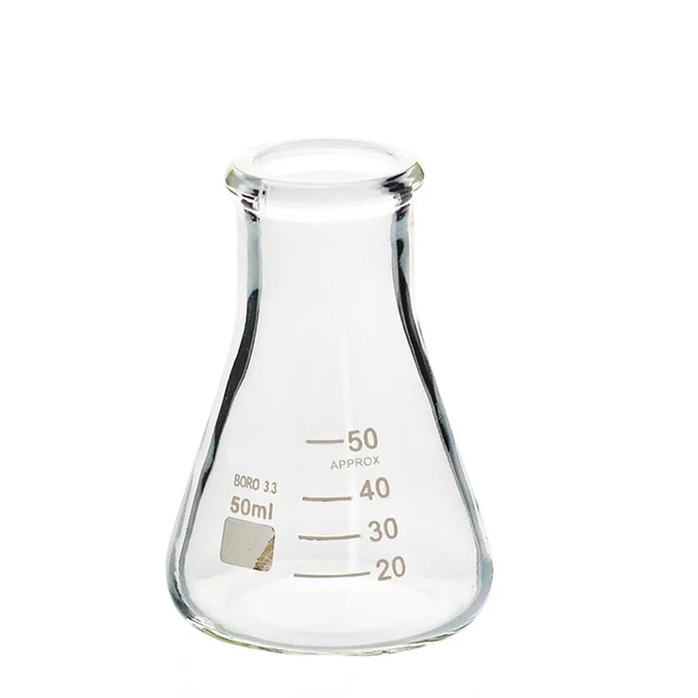 Laborausstattung und -bedarf Labor Großer Erlenmeyerkolben Glas 50ml-2000ml Erlenmeyerbecher