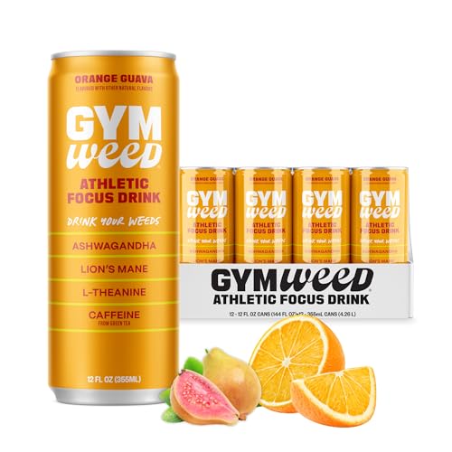 GYM WEED Focus Energy Drink, Orange Guava