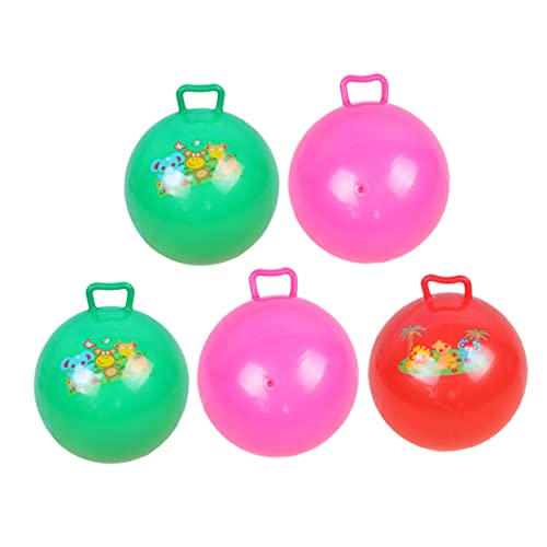 ibasenice 5 Piezas Golpea La Pelota Juguete Saltador Pelota Saltando Pelota Saltarina para Pelota Hinchable Pelota De Fitness para Bola De Mango De Polivinilo