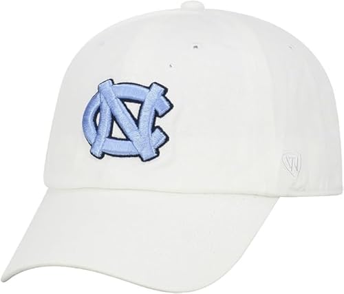 UNC Collegiate Adjustable Hats (Adjustable Hat, UNC White)