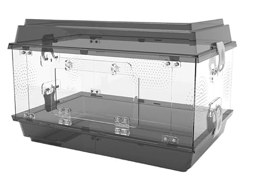 LAJOKING ঒��ގ���P�[�X�A�e�����E���A�w�r�P�[�W�A�A�N�������A360°�����A47x30.6x30 cm�A�E���h�~���S���b�N�A2mm�̒ʋC�E�A�ςݏd�ˉ\�ȃf�U�C���A�g�ݗ��ĕs�v�A�J�G���A�J���A�w�r�A�����ȂǂɓK���Ă��܂� (D)