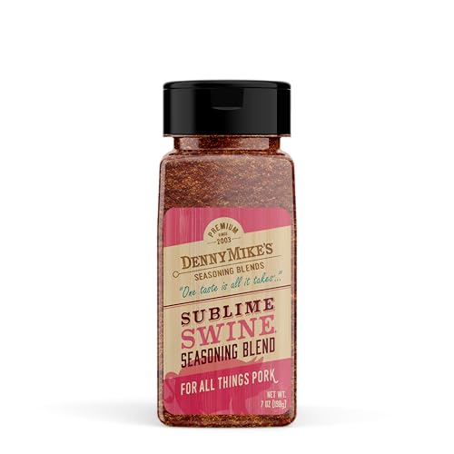 DennyMike’s Sublime Swine BBQ Seasoning Rub 7oz – All-Natural Hickory & Turbinado Sugar Blend for Pork, Ribs, Chicken & More