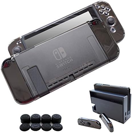 Hikfly PC Case for Portable Games with Liquid Crystal Displays Cover for Nintendo Switch (Black)