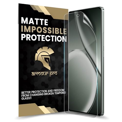 Image of ArmourPro Matte Screen Protector for Realme GT 6T, Realme GT 6, Premium Ultra Thin TPU Front Membrane Guard, Anti-Glare, Bubble-Free, Edge to Edge Coverage, Fingerprint Friendly | 1 Pack