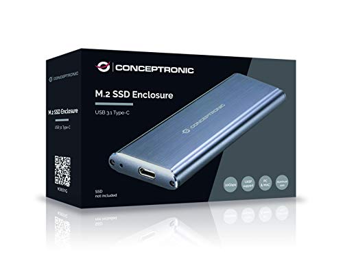 Caja externa para SSD M.2 USB 3.1 Tipo-C miniatura 3