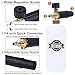 Biswing Pressure Washer Gun with Foam Cannon, Snow Foam Lance with 1/4 Inch Quick Connector 4000 PSI, 5 Pressure Washer Nozzle Tips, M22 Inlet Connector, 1 Liter