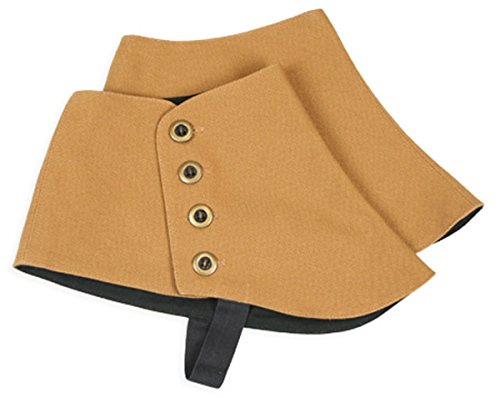 Historical Emporium Men's Premium Cotton Canvas Button Spats4