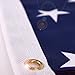 Tenby Living American Flag 3 x 5 ft. Heavyweight 2X Thick Polyester - UV Protected, Quadruple-Stitched Fly End, Double-Stitched Edges, Brass Grommet