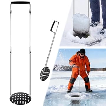 ice fishing hole without auger