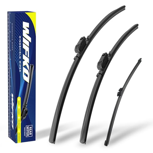 Wifko Scheibenwischer Kompatibel für BMW X3 G01 X3 M X3 M40 X3 M50 2018-2024, für BMW iX3 2020-2024, Set Frontscheibenwischer und heckscheibenwischer, Set für Scheibenwischer Vorne + Hinten
