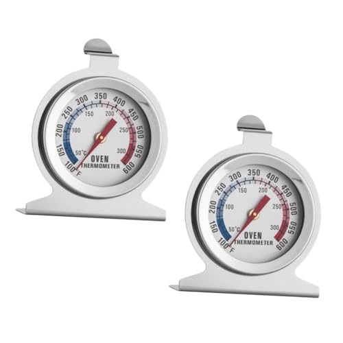 Mikinona Oven Temperature Meters Set of 2 Stainless Steel Thermometers for Baking Grilling