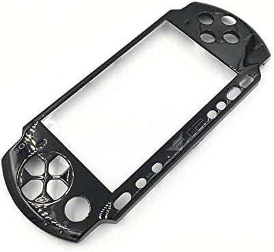 Faceplate Front Shell Case Cover Proctector Replacement for PSP 3000 PSP3000 (Black)