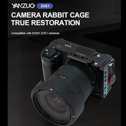 Image of Camera Cage ZVE1 Aluminum Alloy cage for Sony ZV-E1 Camera (Black)