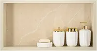 Nicho P/Banheiro Em Porcelanato 60x30x11 Cm - (Bege)