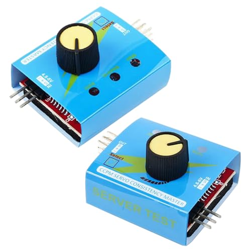 Wishiot 2pcs 3CH Digital Multi RC Servo Tester ECS Consistency CCMP Master Speed Controller Checker Adjustment for RC Car Servo