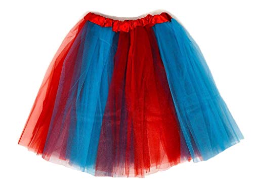 Rush Dance Multi Color Women's Costume Ballet Warrior Dash Run Tutu (Adult, Red & Turquoise (Seuss)) Rush Dance Multi Color Women's Costume Ballet Warrior Dash Run Tutu (Adult, Red & Turquoise (Seuss))