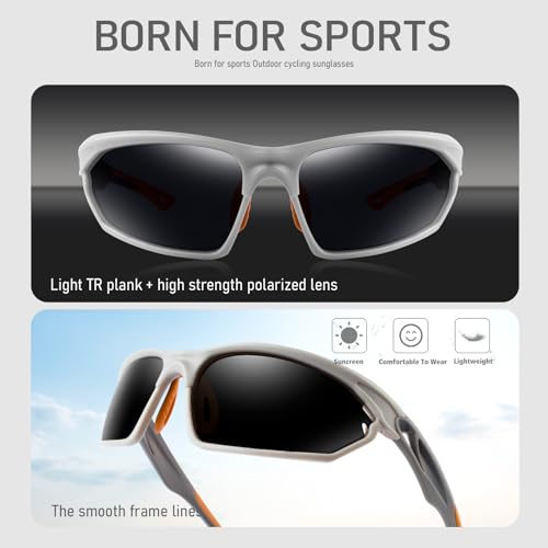 Image of BIRCEN Sport Polarized Sunglasses for Men - Women:UV Protection Shades for Fishing Driving Cycling Running