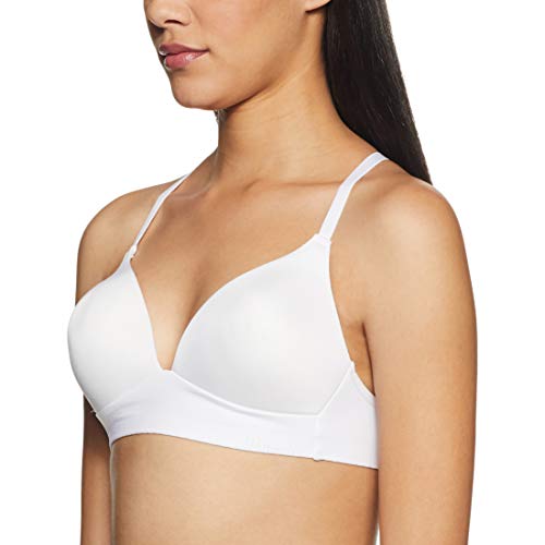 Image of Lovable Women's Half Cup Padded Non Wired Bra (Invisi ++ White 32B)