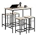Produktbild SoBuy® OGT11-N Bartisch Set 5-teilig Esstisch Bistrotisch mit 4 Stühlen Sitzgruppe