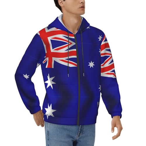Sweat décontracté drapeau australien pour homme idéal pour le week-end