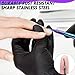 Precision Cuticle Scissors for Manicure, Pedicure, Eyebrow, and Eyelash Grooming - Extra Sharp Multi-Color Curved Cuticle Scissors with Black Storage Case for Men and Women (Multi)