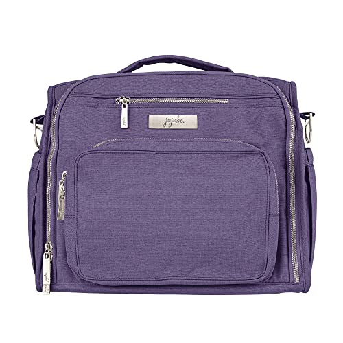 Image of JuJuBe | B.F.F Baby Diaper Bag Backpack - Convertible Messenger Bag Travel Backpack for Women - Machine Washable | Grape Crush