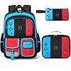 Fimibuke Kids Backpack for School Boys, 3 PCS Gamer Teen Boys Backpack with Lunch Box & Pencil Case, Gaming Bookbag for Kid Children Student Kindergarten Elementary Middle High School Travel Backpacks