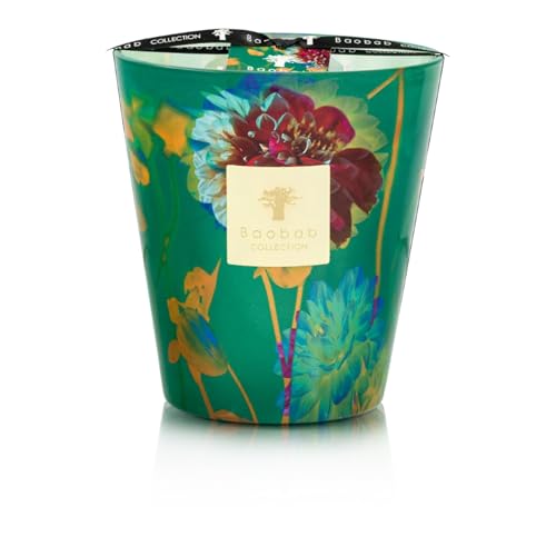 Baobab Collection Arty Flowers Bouquet Scented Candle Floral Sea Salt Tuberose and Moss Hand-Blown Glass (MAX 16)