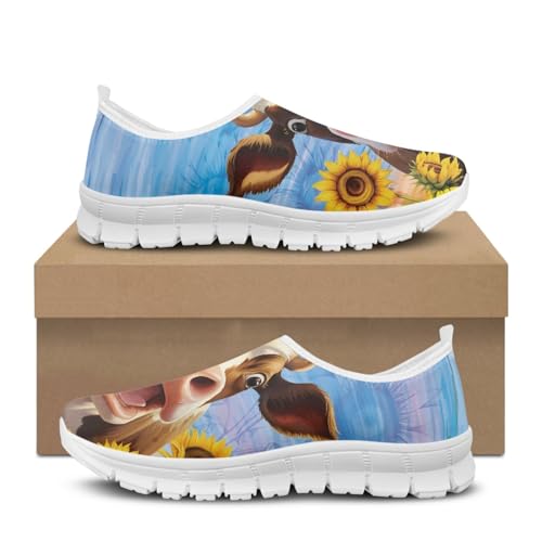 Coloranimal Slip on Mesh Sneaker for Women Lightweight Running Shoes Anti Slip Casual Shoes2