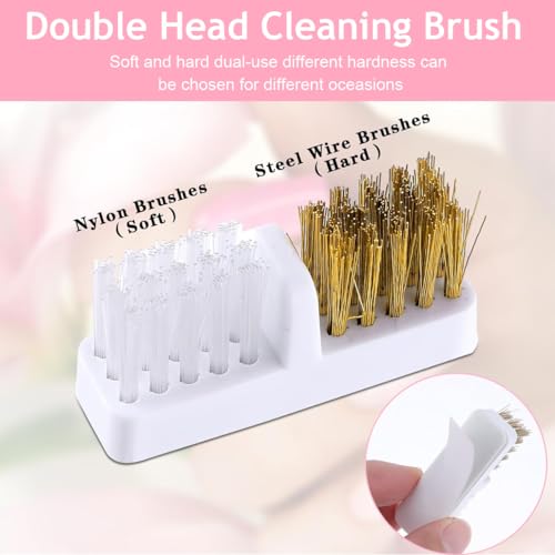 MAYCREATE® 2 in 1 Nail Drill Bits Organizer Case with Nail Drill Bits Cleaning Brush, 30 Holes Dustproof Nail Art Drill Bits Stand with Lid Nail Drill Bits Storage Box with... - Image 3