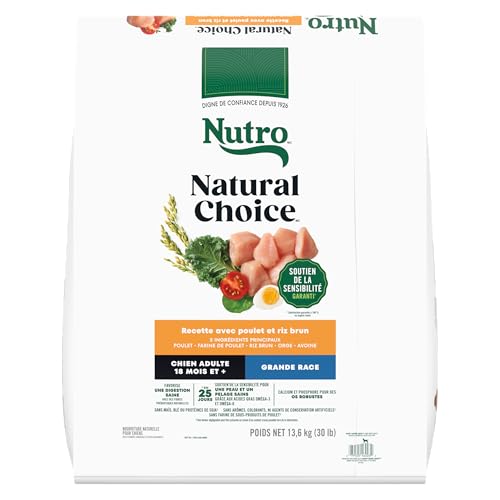 NUTRO Natural Choice Adult Large Breed Dry Dog Food, Farm-Raised Chicken, Brown Rice & Sweet Potato Recipe, 13.61kg (30LB) Bag - Image 3