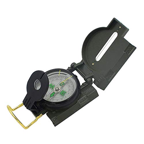 Boussole américaine pliante DC45-2A avec loupe et règle pour randonnée