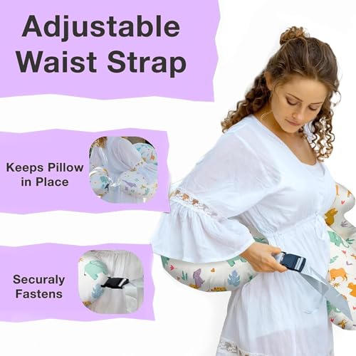 Image of Feeding Pillow for New Born Baby with Detachable Cover Breast Feeding & Maternity Nursing Pillow for Breastfeeding Set of Support for Baby Feeding Pillow with Removable Cover