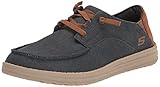 Skechers Melson-Planon Mocasín para Hombre, Azul Marino nvy, 9.5 X-Wide